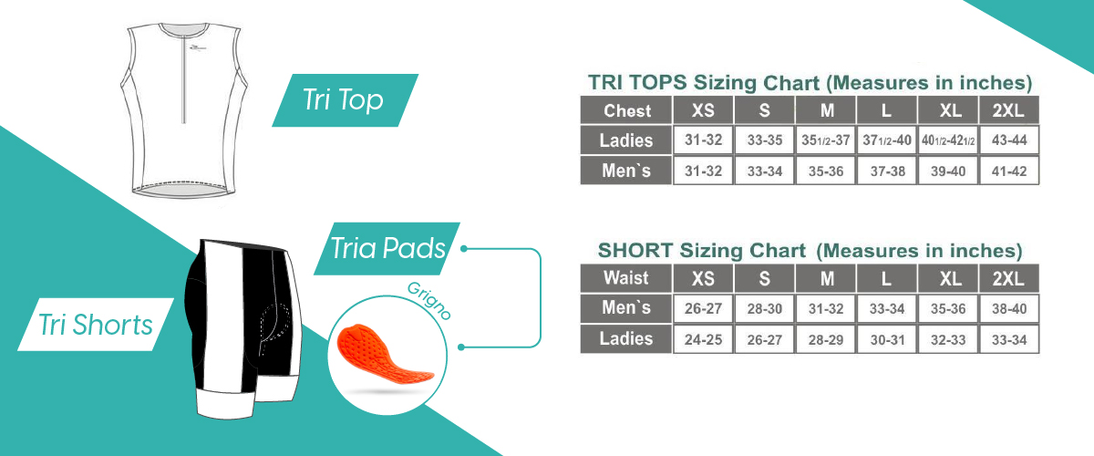 Triathlon bike size best sale chart